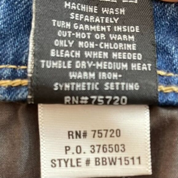 Buckle Black Fit No 53 Ankle Skinny Jeans 30 Denim Mid Rise Distressed Stretch - Picture 11 of 11